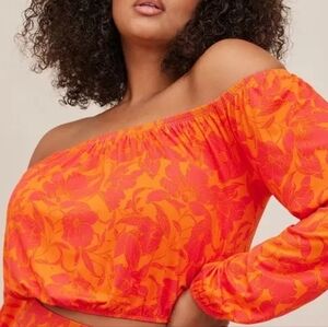 Torrid Off-Shoulder Crop Top